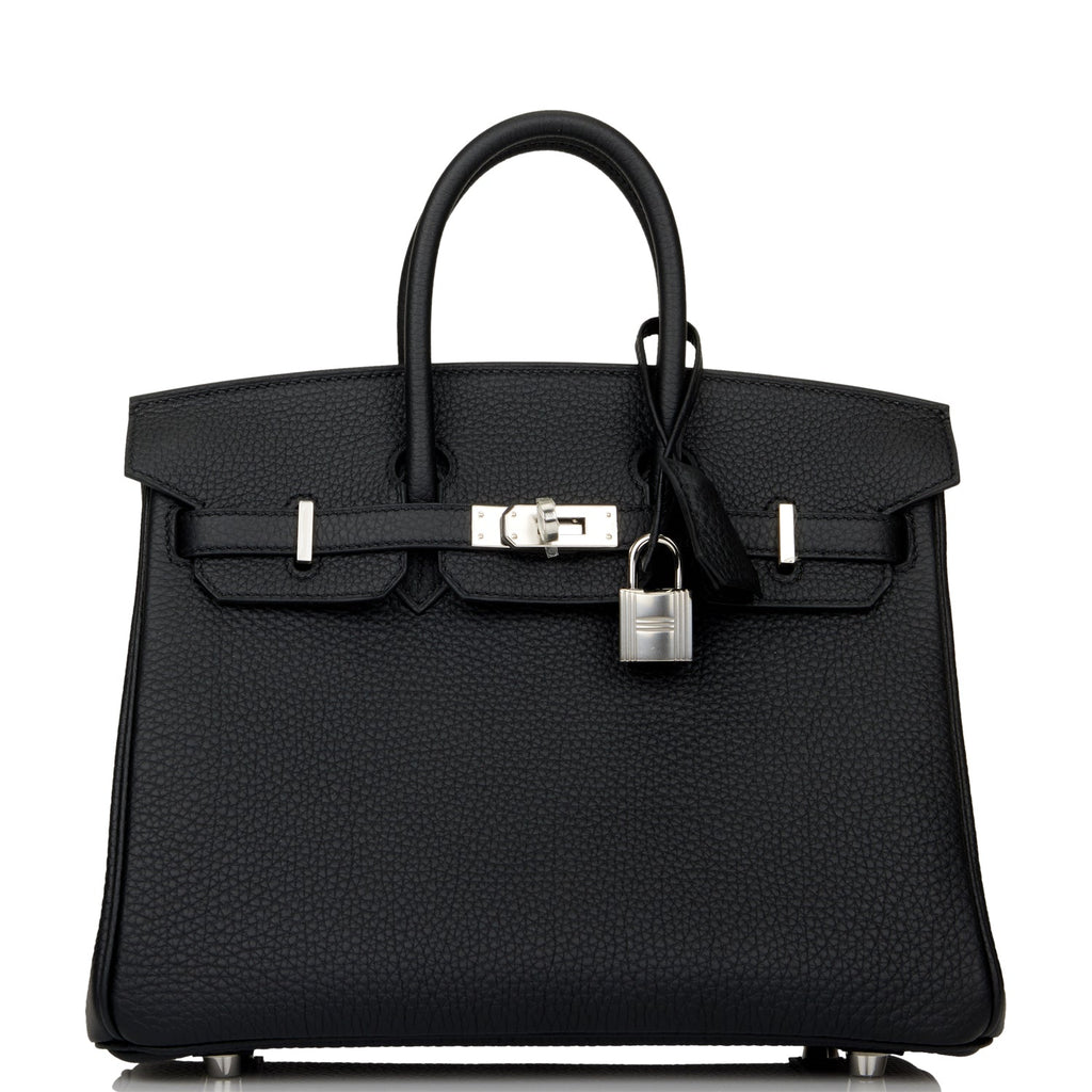 Hermès Birkin 25 Noir (Black) Togo Palladium Hardware PHW — The French  Hunter