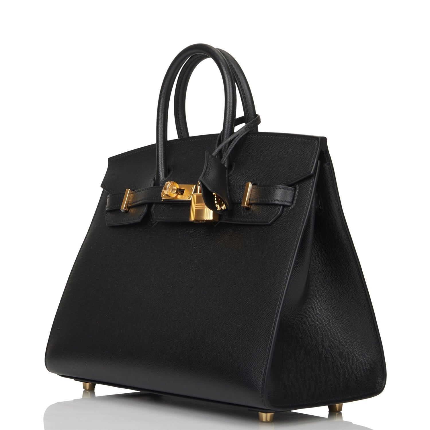 Hermes Birkin Sellier 25 Black Madame Gold Hardware – Madison Avenue ...