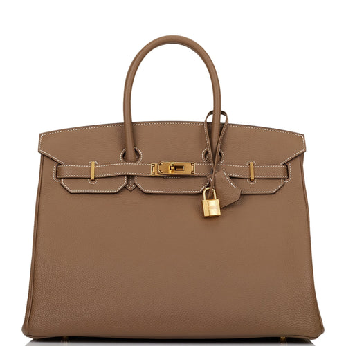 Hermes Birkin 35 Etoupe Togo Gold Hardware