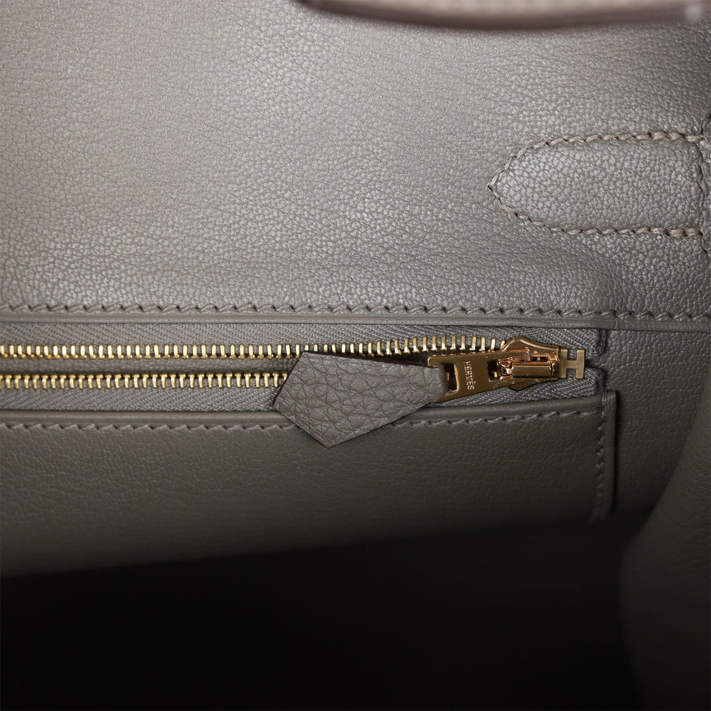 Hermès Birkin 30 Gris Meyer Togo With Rose Gold Hardware - AG Concierge Fzco