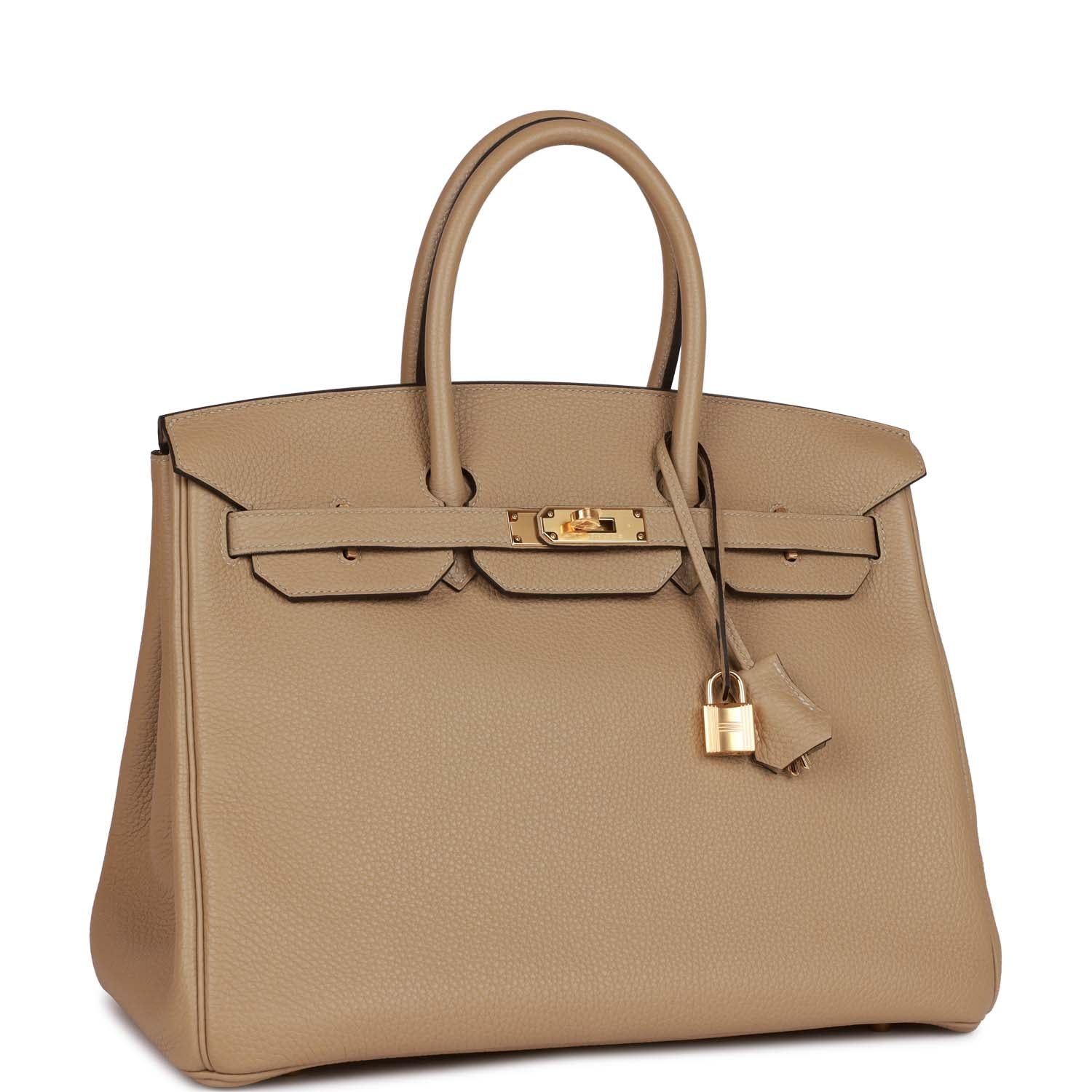 Hermes Birkin 35 Trench Clemence Gold Hardware – Madison Avenue Couture