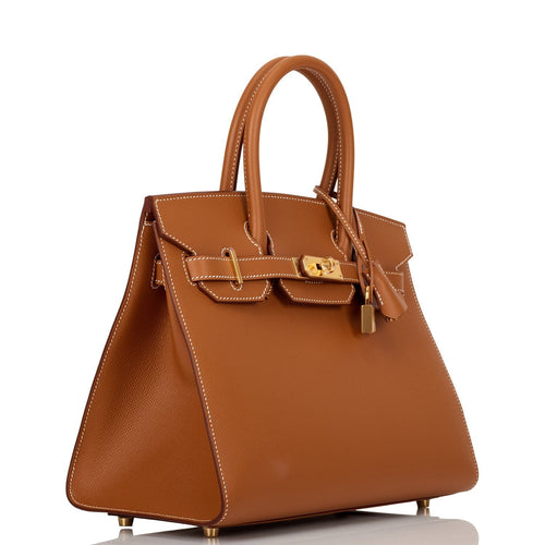 Hermes Birkin Sellier 30 Gold Epsom Gold Hardware