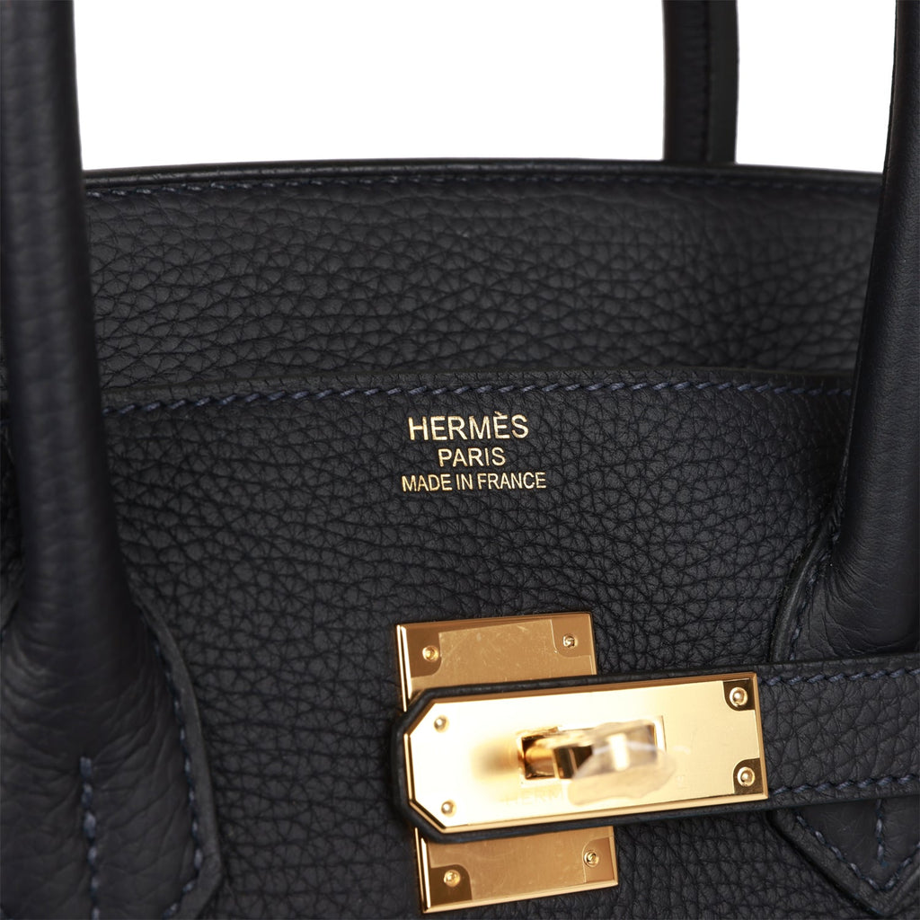 Hermes Hermes Birkin 35 Hand Bag Taurillon Clemence Gold #k Engraved Silver  Metal Fittings