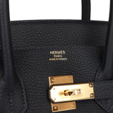 Hermes Birkin 35 Caban Clemence Gold Hardware