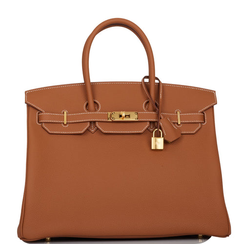Hermes Special Order (HSS) Birkin 35 Gold Verso Togo Gold Hardware