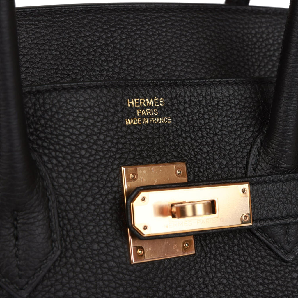 Hermès Birkin 35 Black Togo leather Rose Gold Hardware