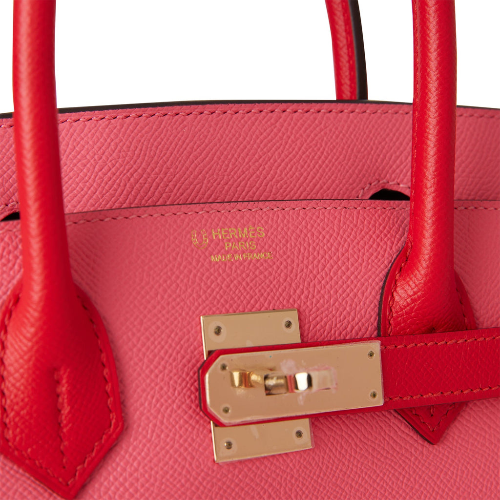 Hermes HSS Bi-Color Rouge de Coeur and Craie Epsom Birkin 30cm – Madison  Avenue Couture