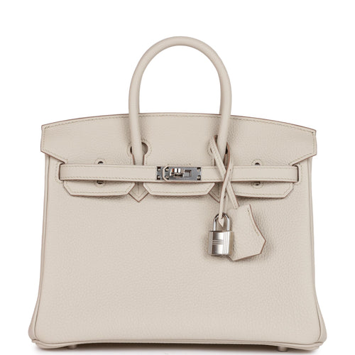 Hermes Birkin 25 Beton Togo Palladium Hardware