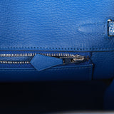 Hermes Birkin 25 Bleu Saphir Lizard Palladium Hardware