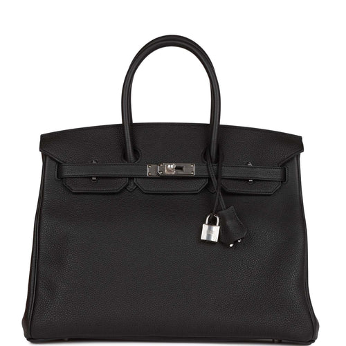 Hermes Birkin 35 Black Togo Palladium Hardware