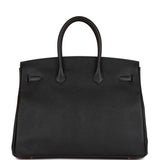 Hermes Birkin 35 Black Epsom Gold Hardware