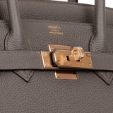 Hermès Birkin 30 Togo Gris Etain Gold Hardware - Luxury Shopping