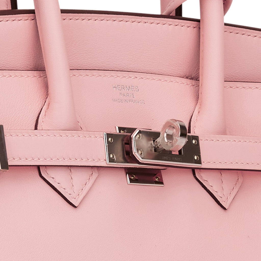 Hermès Birkin 25 Rose Sakura Swift Palladium Hardware – Tailored