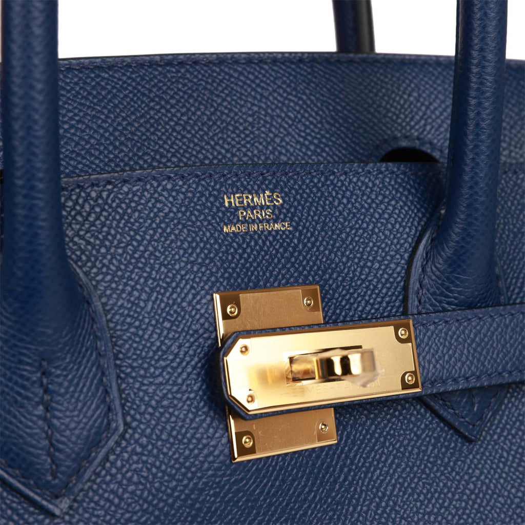 Hermès Birkin HSS 30 Bleu Saphir/Gris Asphalte Epsom Brushed Gold Hard —  The French Hunter