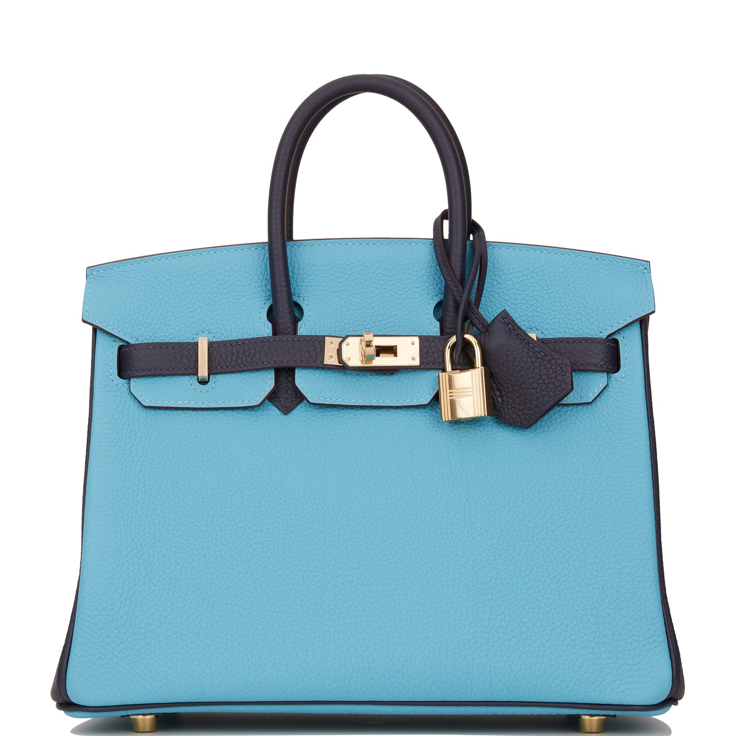 Hermes Special Order (HSS) Birkin 25 Bleu du Nord and Bleu Nuit Togo ...