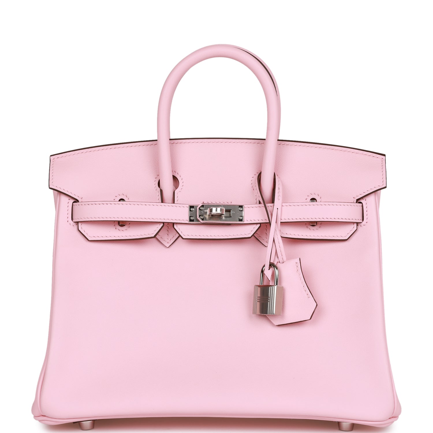 Hermes Birkin 25 Rose Sakura Swift Palladium Hardware – Madison Avenue ...