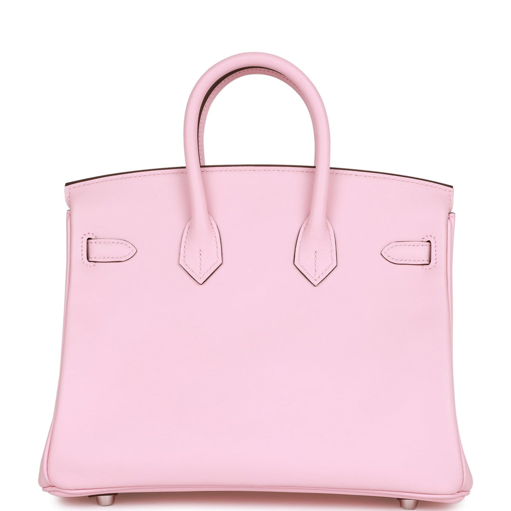 Hermès Rose Sakura Swift Birkin 25 Palladium Hardware, 2023