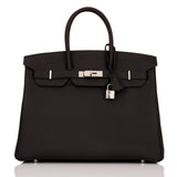 Hermes Birkin 35 Black Togo Palladium Hardware