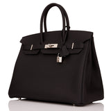 Hermes Birkin 35 Black Togo Palladium Hardware