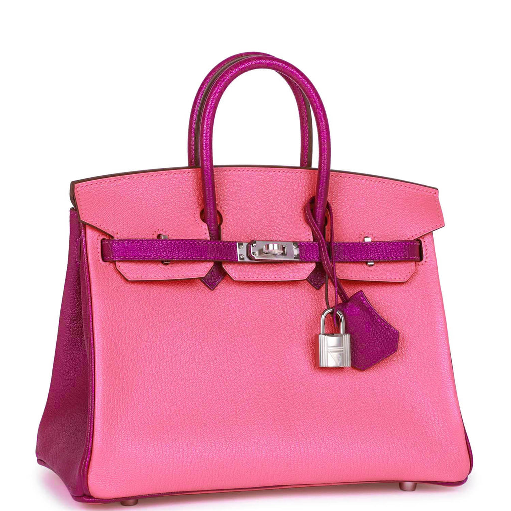 Hermes Rose Confetti Pink Anemone Chevre Birkin 30 Handbag - MAISON de LUXE