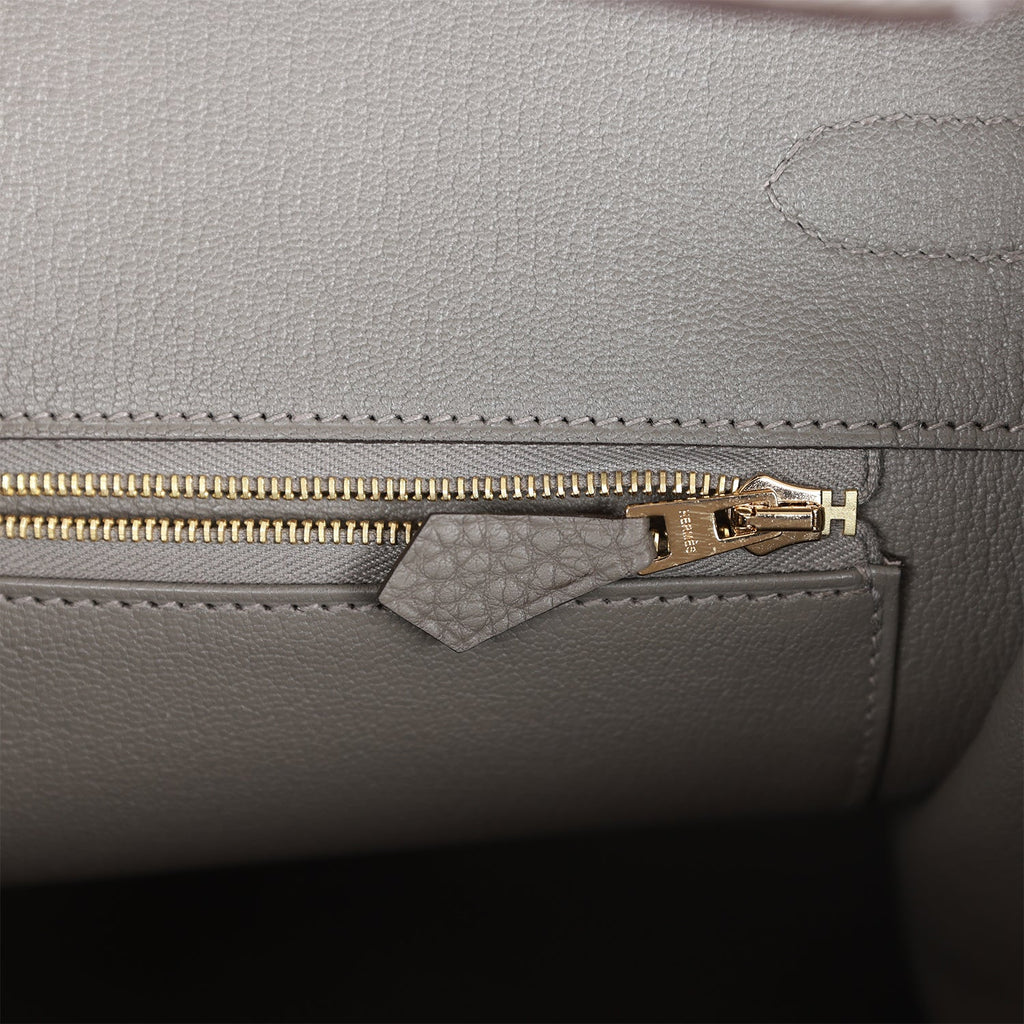Hermes Birkin 35CM Bag Togo Leather Gold Hardware, 6C Vert Gris