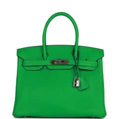 HERMÈS  BLACK BIRKIN 30 IN TAURILLION CLEMENCE LEATHER WITH