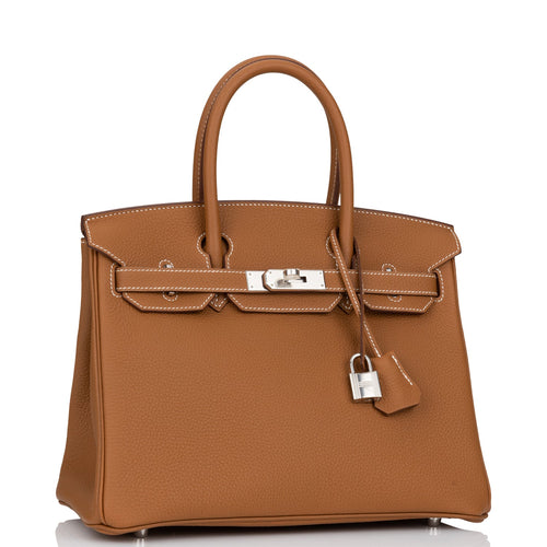 Hermes Birkin 30 Gold Togo Palladium Hardware