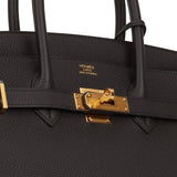 Hermes Birkin 35 Black Togo Gold Hardware