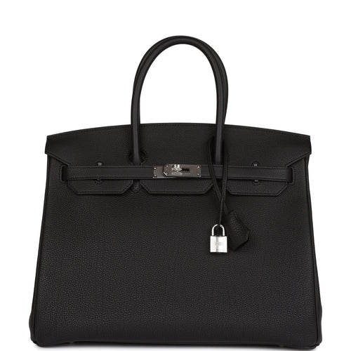 Hermes Birkin 35 Black Togo Palladium Hardware
