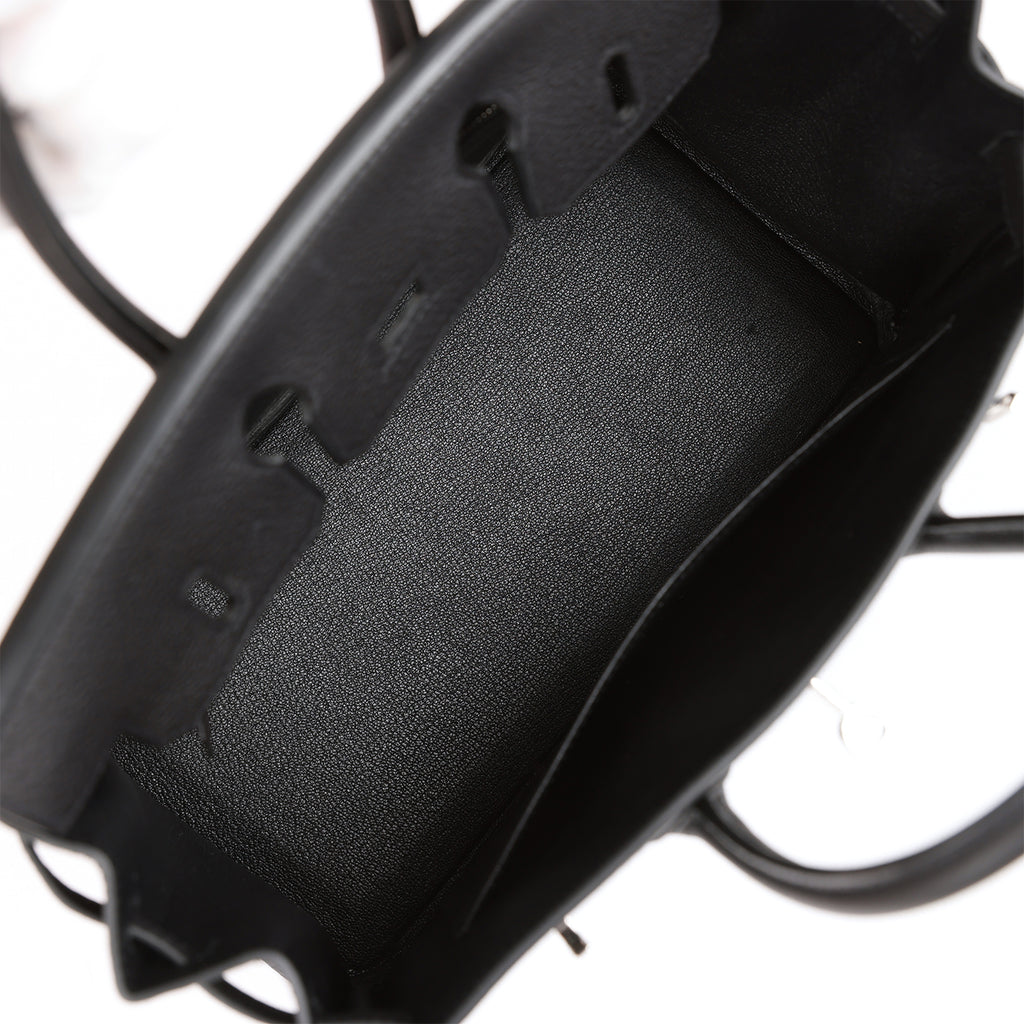 Hermes Birkin 25 Black Bag Palladium Hardware Togo Leather – Mightychic