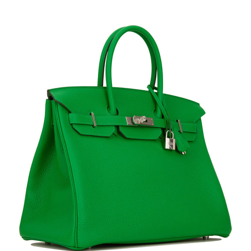 Hermes Birkin 35 Bambou Clemence Palladium Hardware
