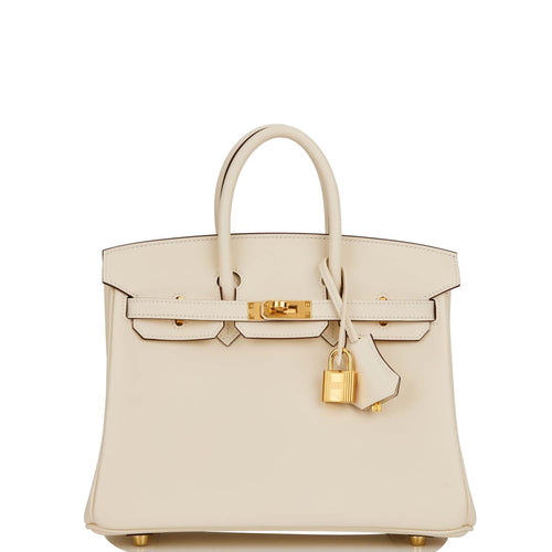Hermes Birkin 25 Nata Swift Gold Hardware