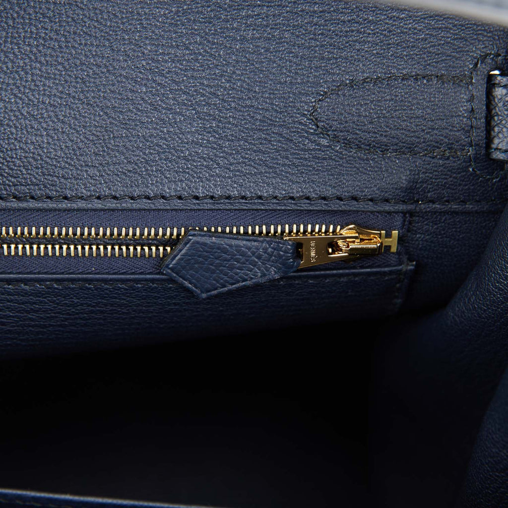Hermes Birkin Epsom 30 Bleu Indigo in Epsom Leather with Gold-tone - GB