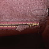 Hermes Birkin 30 Rouge Sellier Togo Gold Hardware
