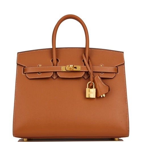 Hermes Birkin Sellier 25 Gold Epsom Gold Hardware