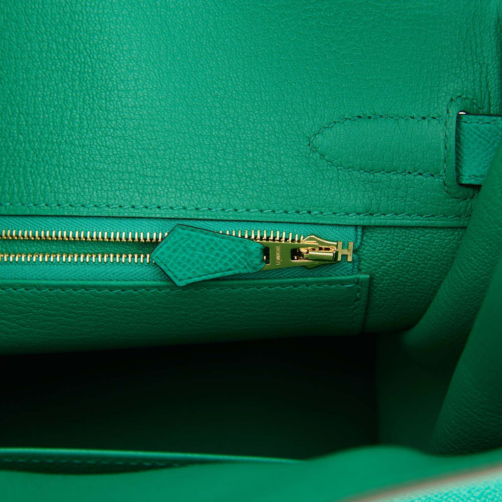 Hermes Birkin 30cm Vert Jade Birkin Green Epsom Gold Hardware Bag U St -  Chicjoy