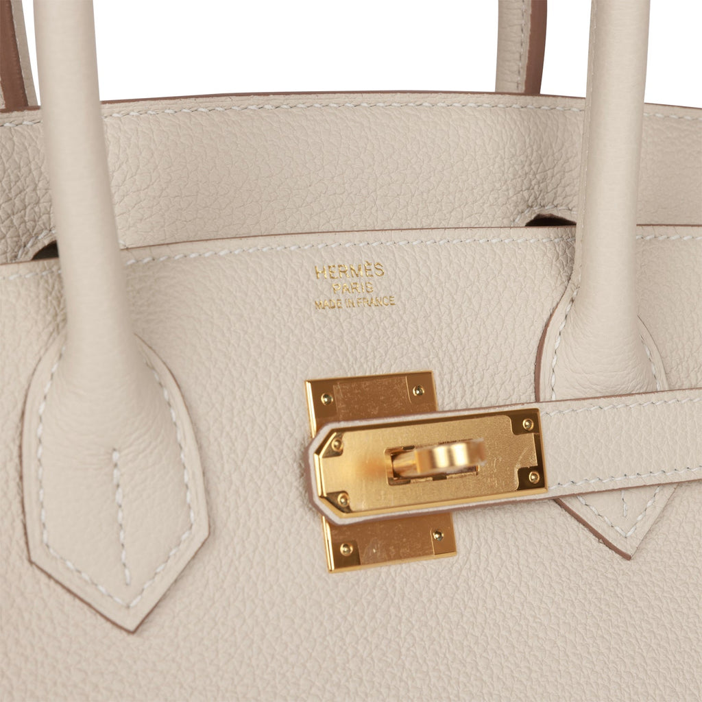 Hermes Birkin 30 Bag Craie Togo Leather with Rose Gold Hardware – Mightychic