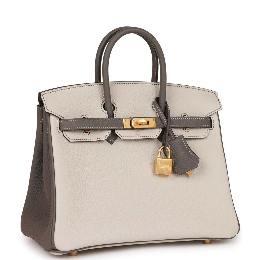 Hermes Birkin 35cm HSS Bi-Color Gris Mouette Etain Horseshoe Bag