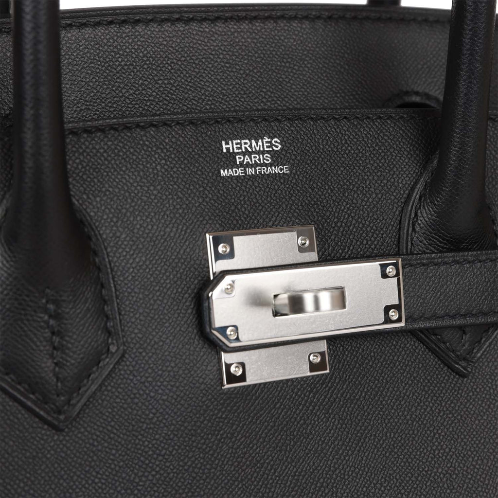 Hermes Birkin Sellier 30 Black Box Palladium Hardware – Madison
