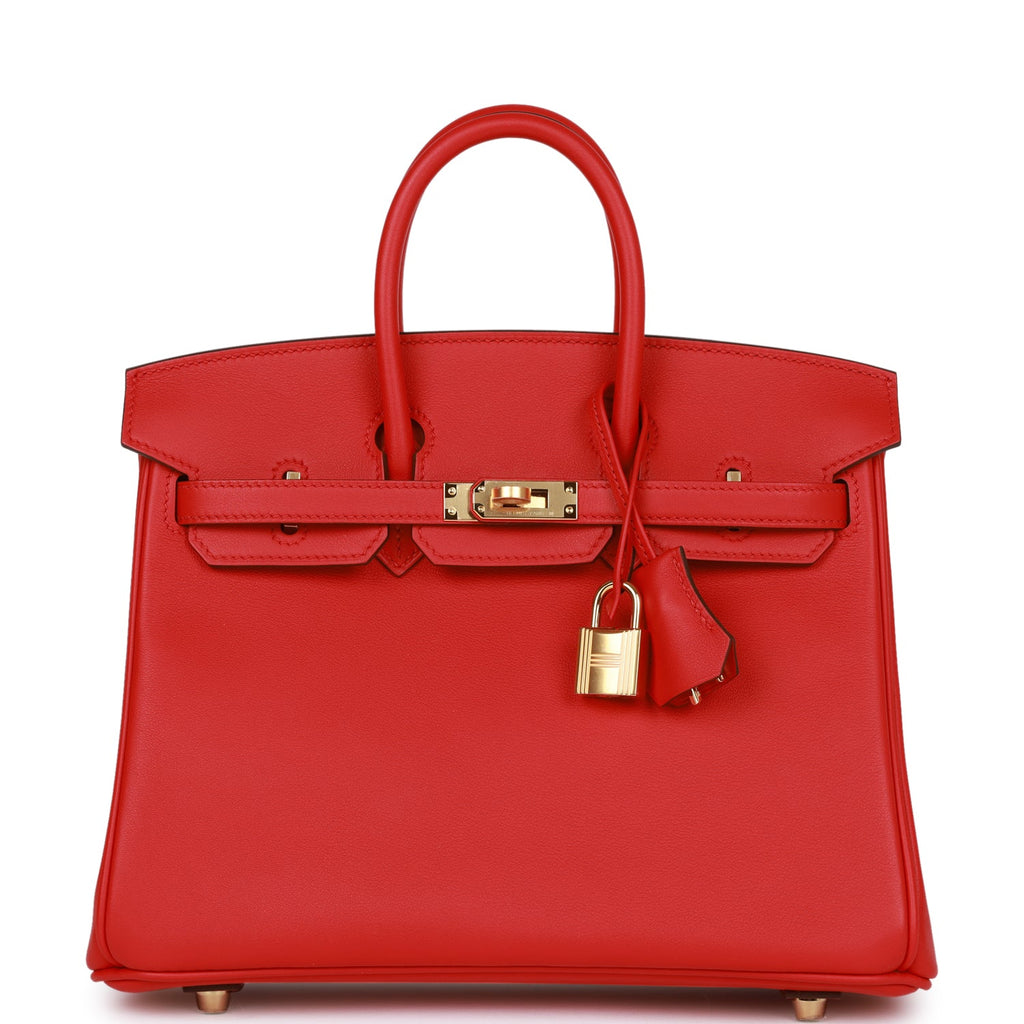 Hermes Birkin 25 Rouge De Coeur Swift Gold Hardware – Madison Avenue Couture