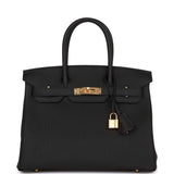 Hermès Birkin 30 Black Togo Gold Hardware