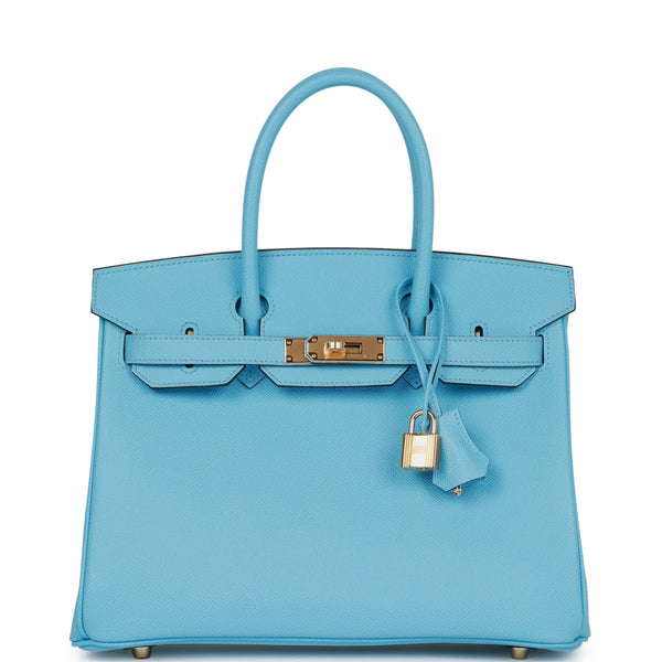 Hermes Birkin 30 Bleu Saphir Epsom Gold Hardware – Madison Avenue