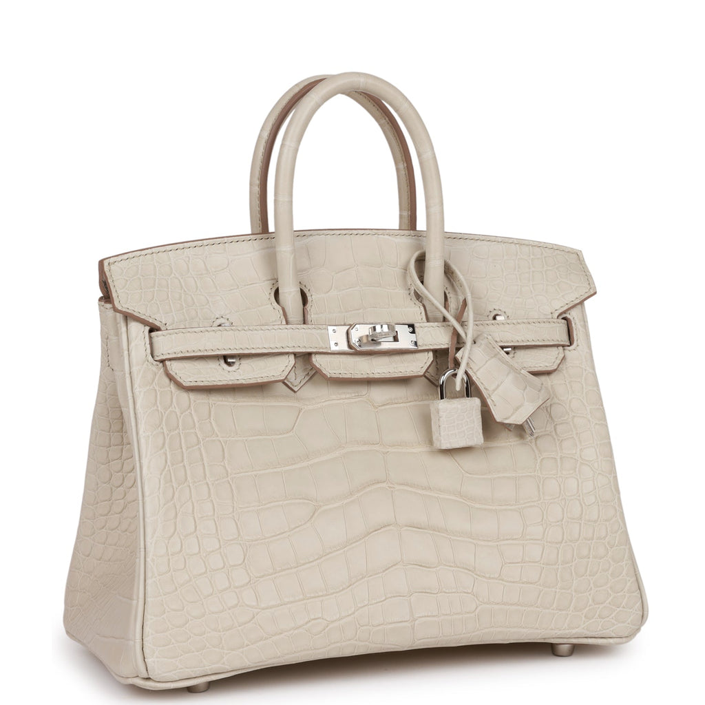 Hermes bag white alligator Clearance