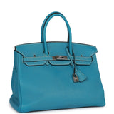 Hermes Birkin 35 Bag Blue Bleu Pale Togo Palladium Hardware – Mightychic