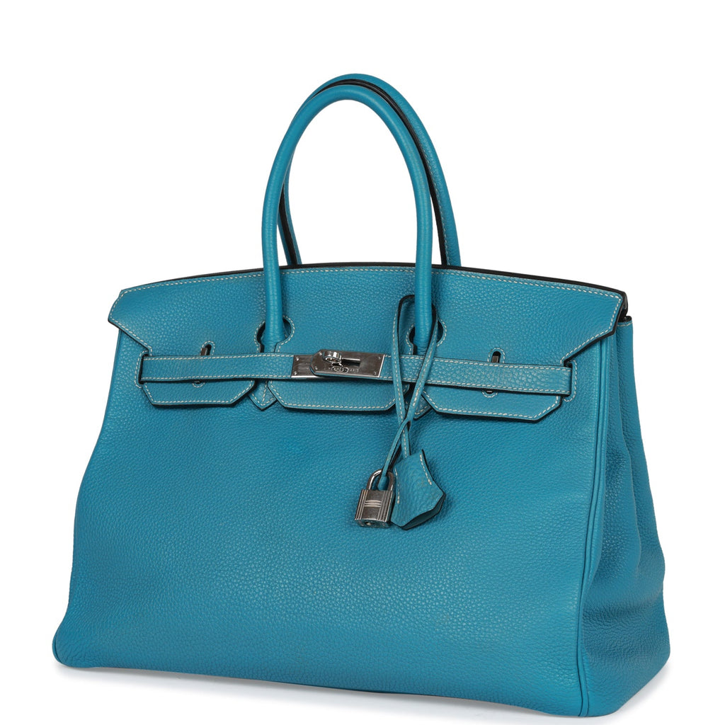 Bleu Atoll Togo Birkin 25 Palladium Hardware, 2015, Handbags & Accessories, 2022