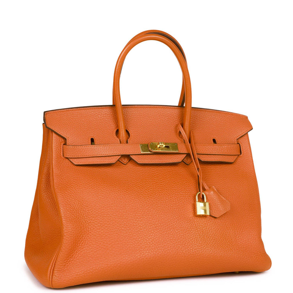 Hermes Birkin 35 cm Handbag in Red Togo Leather