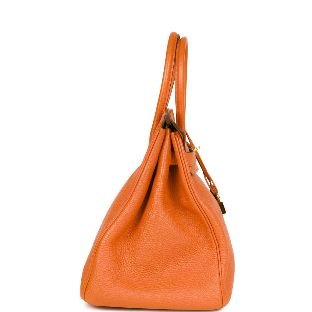 Hermes Orange Birkin 35 Bag For Sale at 1stDibs