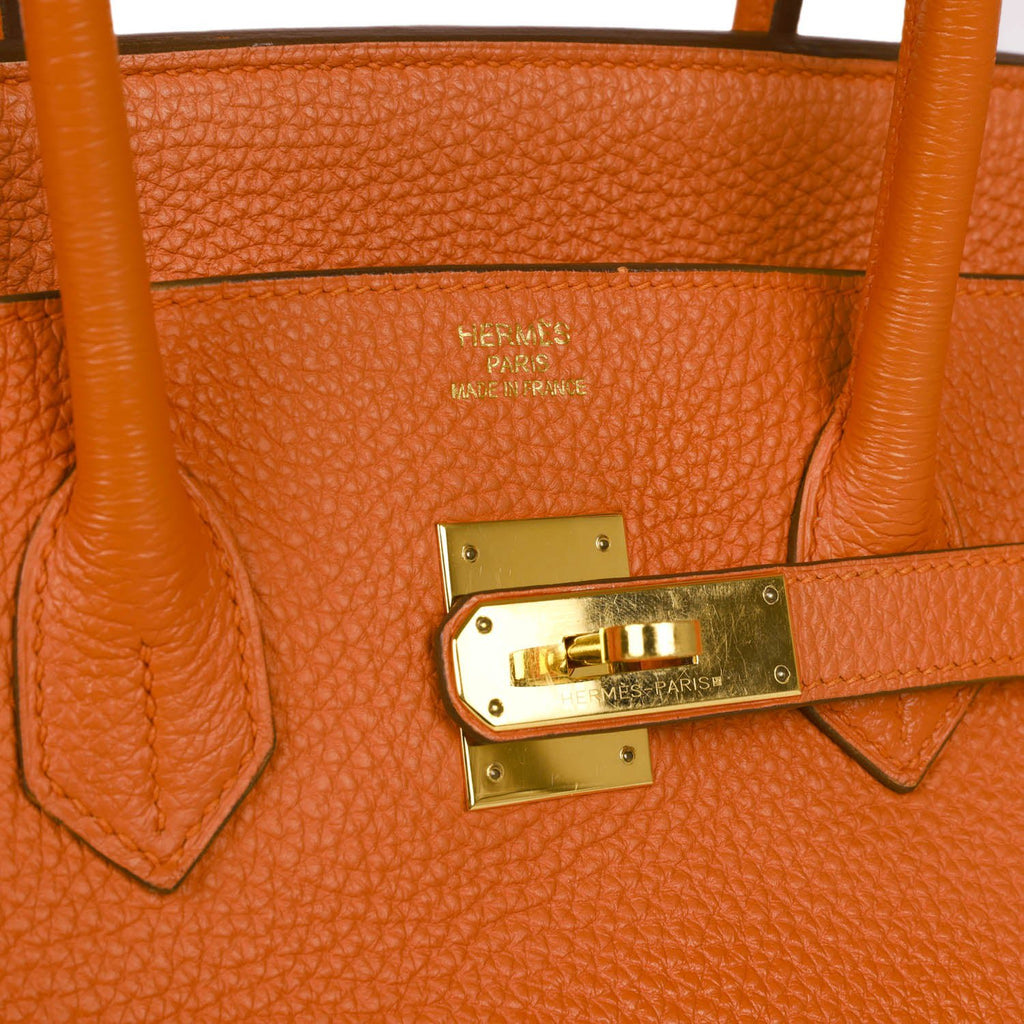 Pre-owned Hermes Birkin 35 Orange H Togo Gold Hardware – Madison Avenue  Couture