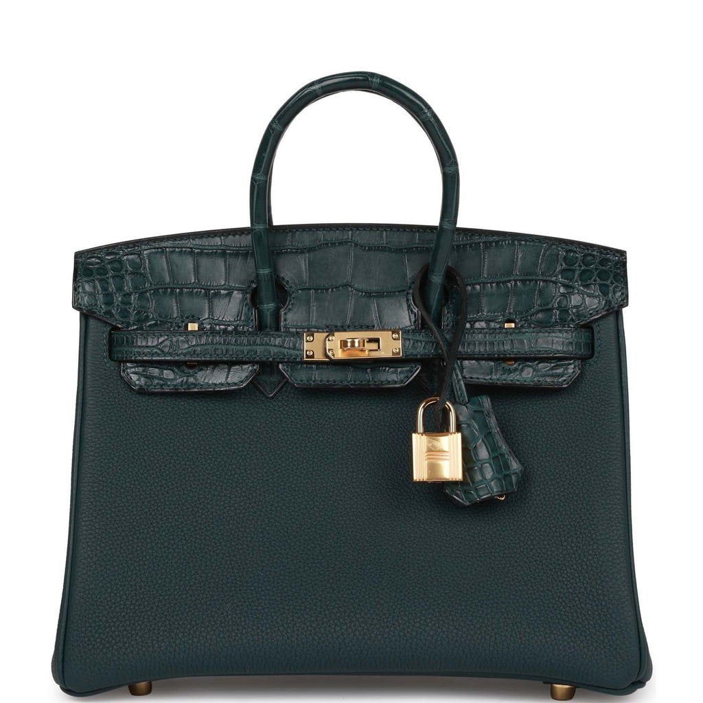Birkin 25 vert cypress Clearance