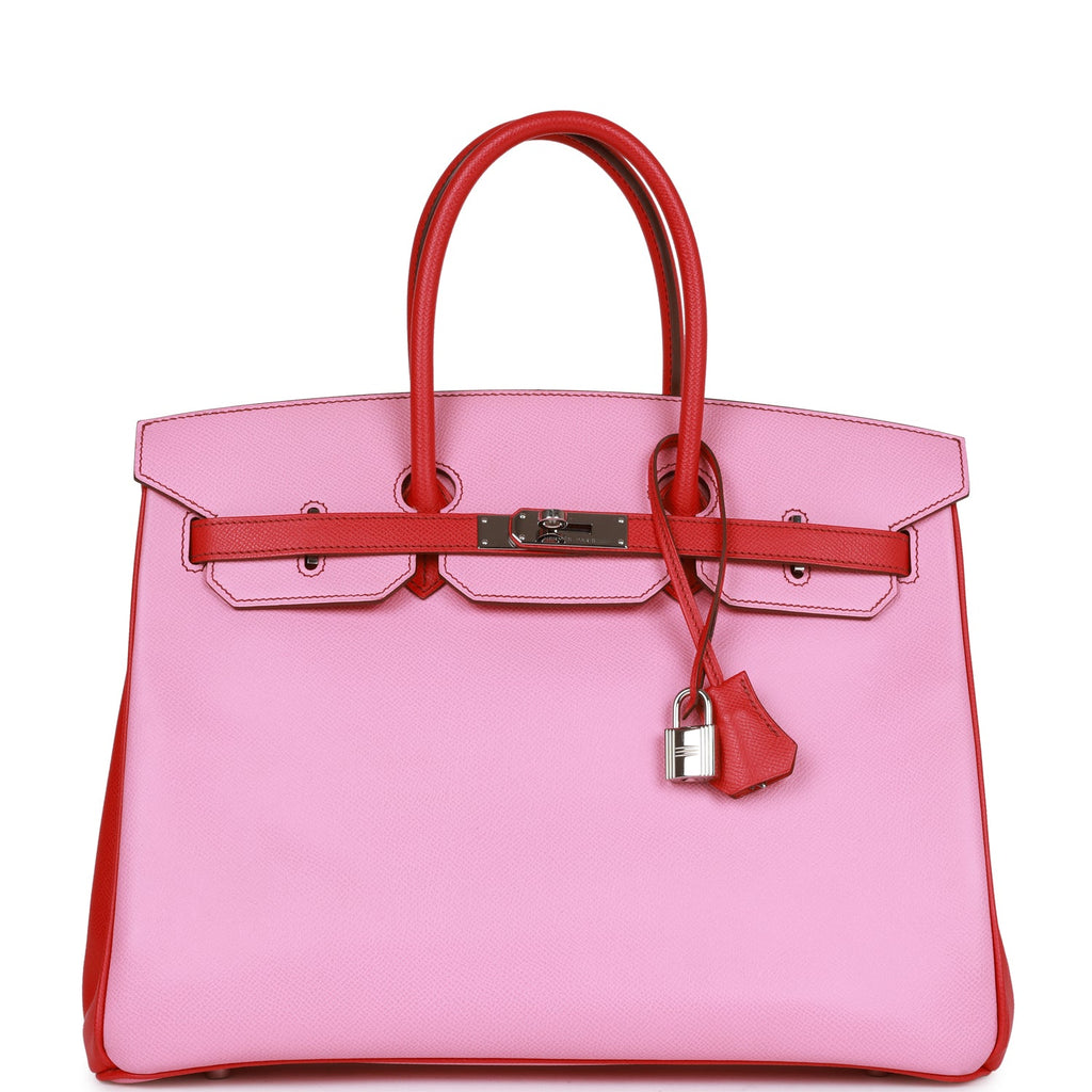 Pre-owned Hermes Special Order (HSS) Birkin 35 Bubblegum and